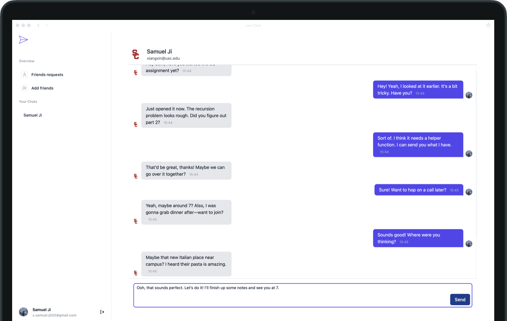 Demo image for Chat Sever